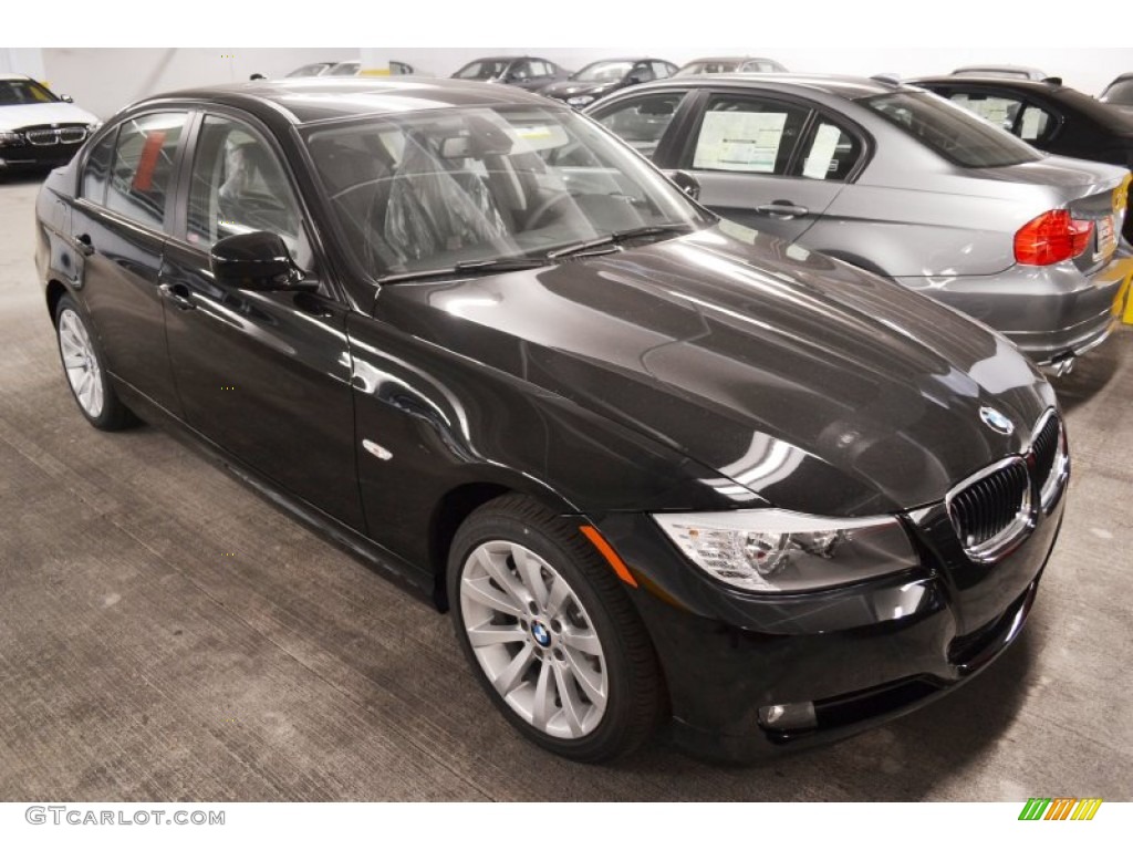 2011 3 Series 328i Sedan - Jet Black / Black Dakota Leather photo #9