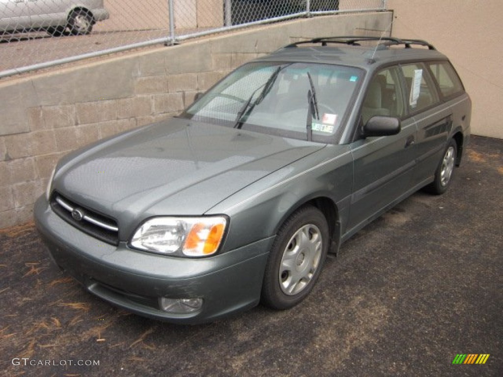 2001 Legacy L Wagon - Wintergreen Metallic / Gray photo #3