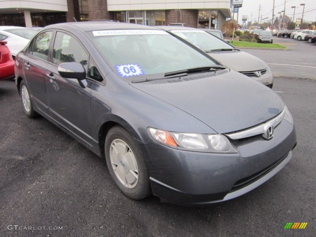 2006 Civic Hybrid Sedan - Magnetic Pearl / Blue photo #1