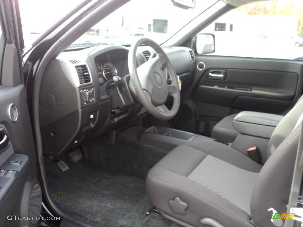 Ebony Interior 2012 Chevrolet Colorado LT Extended Cab 4x4 Photo #55948669