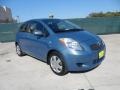 2008 Bayou Blue Pearl Toyota Yaris 3 Door Liftback  photo #1