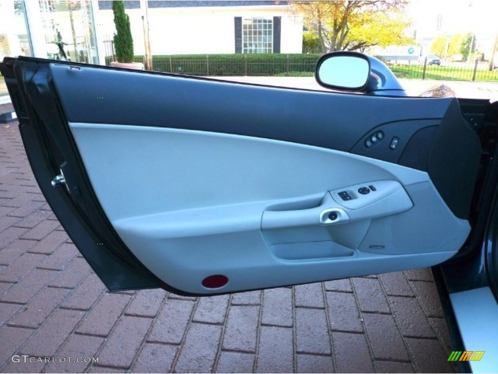 2010 Chevrolet Corvette Callaway Grand Sport Convertible Titanium Gray Door Panel Photo #55949671