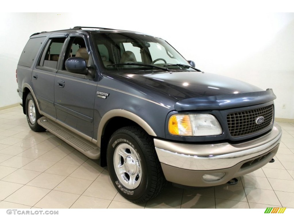 2001 Expedition Eddie Bauer 4x4 - Medium Wedgewood Blue Metallic / Medium Parchment photo #1