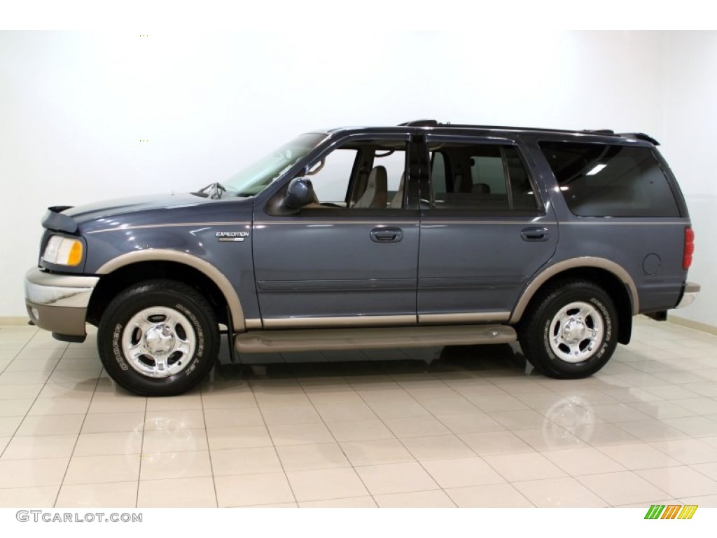 Medium Wedgewood Blue Metallic 2001 Ford Expedition Eddie Bauer 4x4 Exterior Photo #55950001
