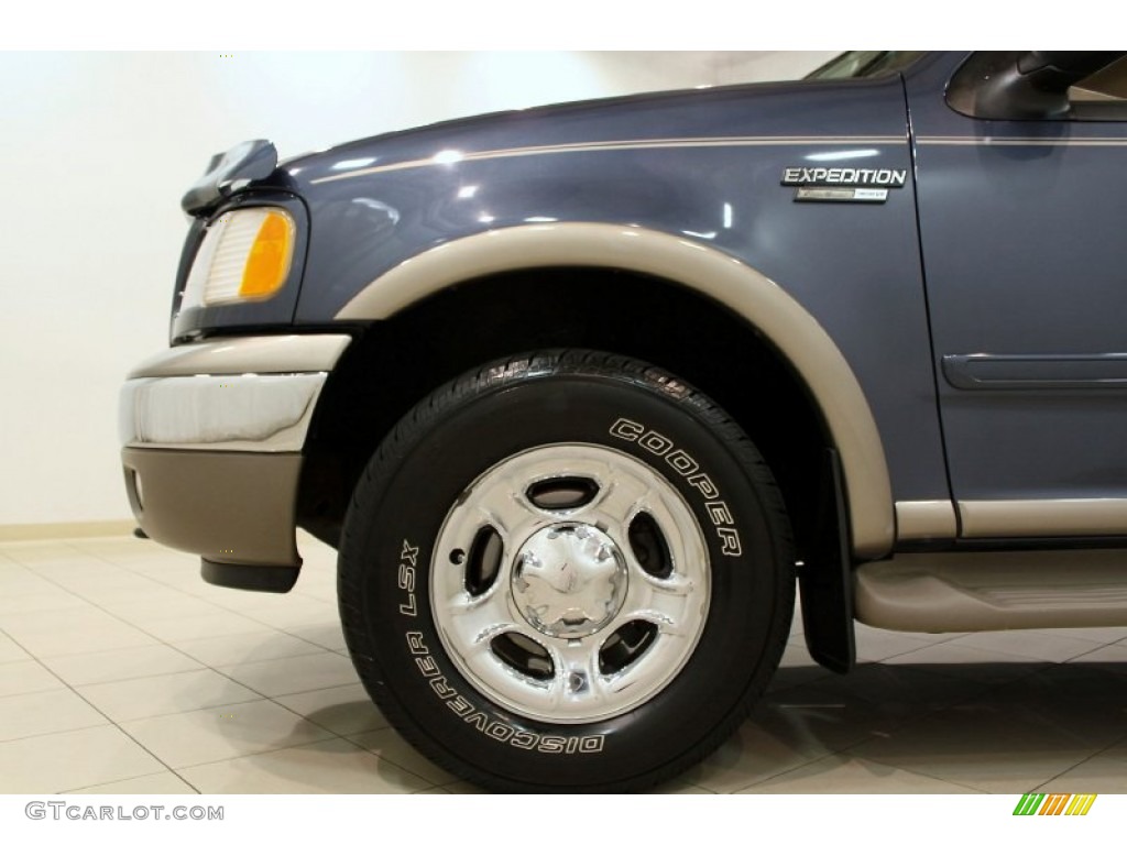 2001 Expedition Eddie Bauer 4x4 - Medium Wedgewood Blue Metallic / Medium Parchment photo #25