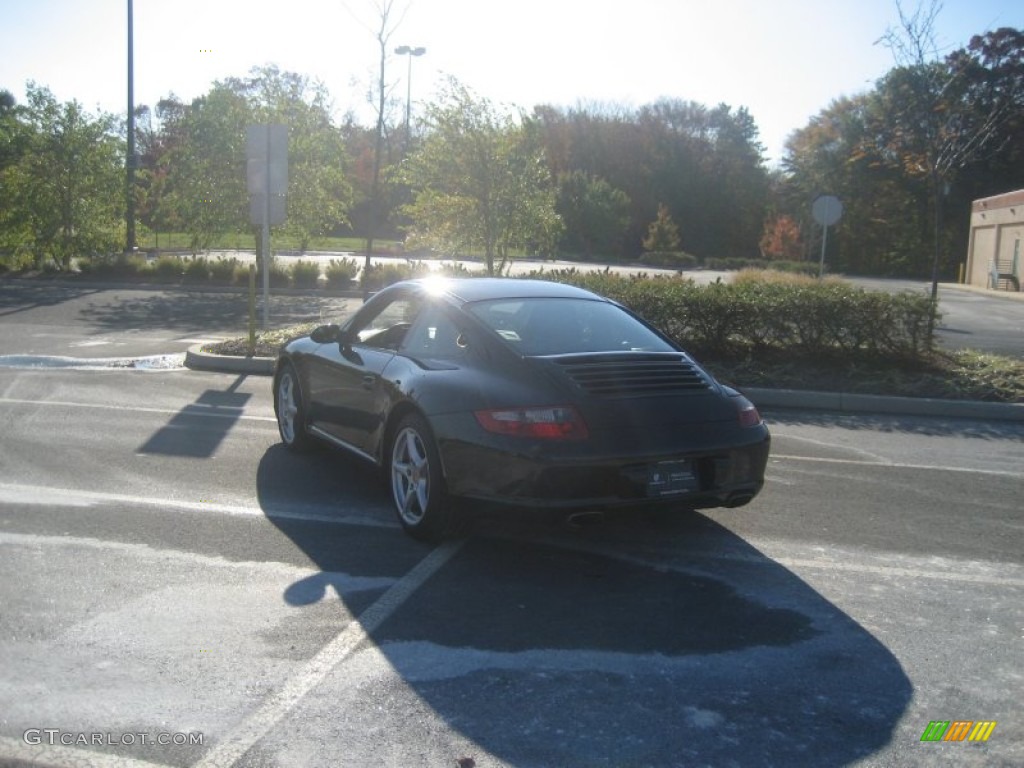 2008 911 Carrera Coupe - Basalt Black Metallic / Black/Stone Grey photo #4