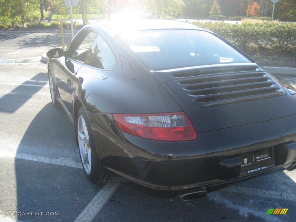 2008 911 Carrera Coupe - Basalt Black Metallic / Black/Stone Grey photo #11