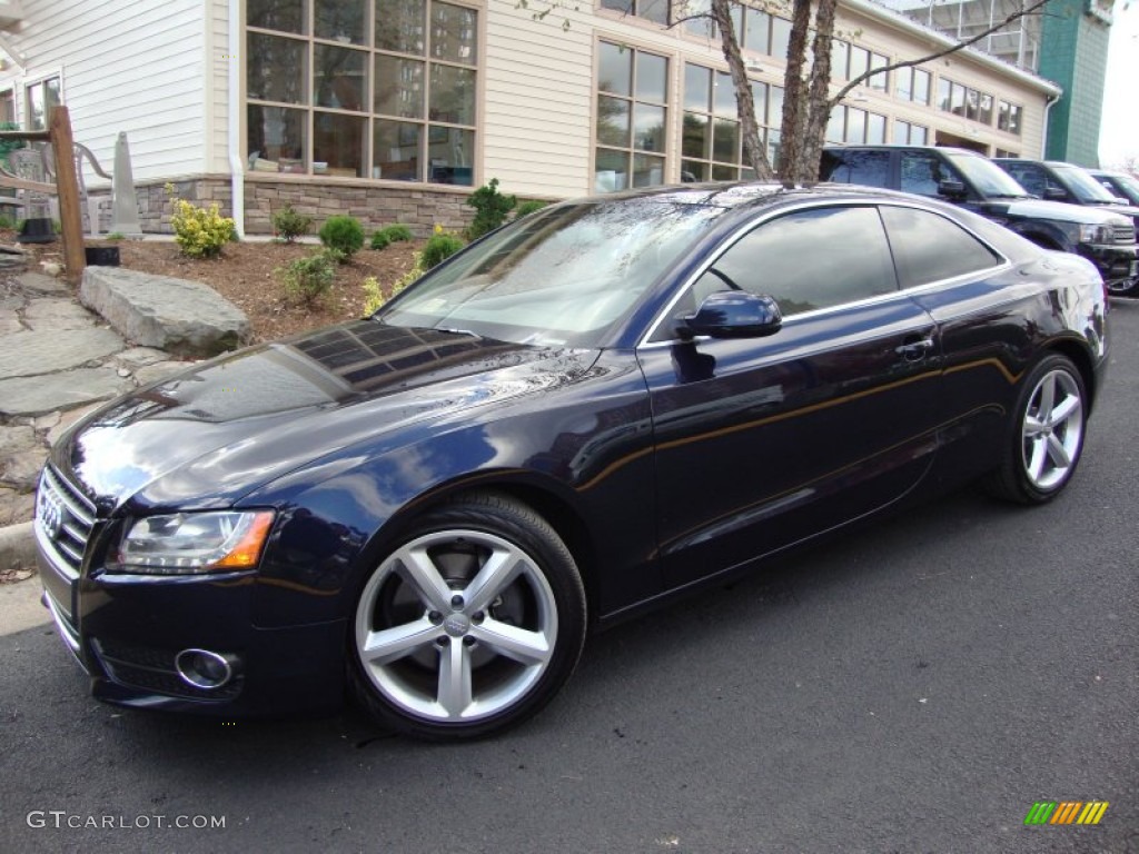 Deep Sea Blue Pearl Effect 2010 Audi A5 2.0T quattro Coupe Exterior Photo #55950736