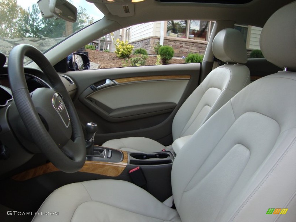 Linen Beige Interior 2010 Audi A5 2.0T quattro Coupe Photo #55950829