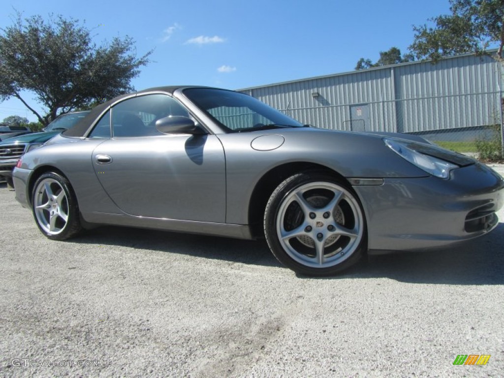 Atlas Grey Metallic 2004 Porsche 911 Carrera Cabriolet Exterior Photo #55951627