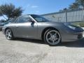 Atlas Grey Metallic 2004 Porsche 911 Carrera Cabriolet Exterior