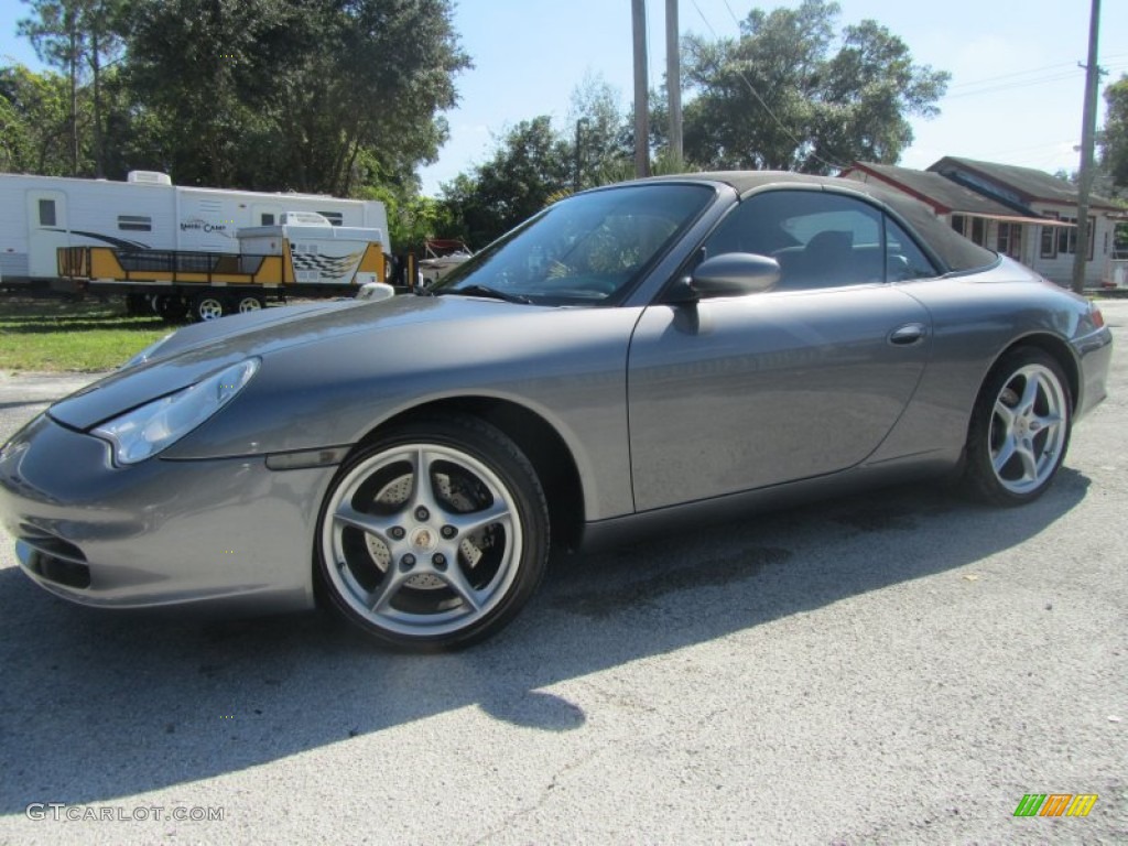 Atlas Grey Metallic 2004 Porsche 911 Carrera Cabriolet Exterior Photo #55951642