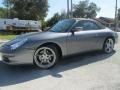 Atlas Grey Metallic 2004 Porsche 911 Carrera Cabriolet Exterior