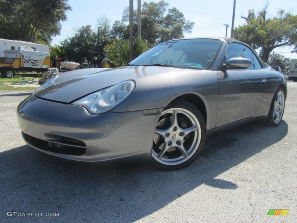 Atlas Grey Metallic 2004 Porsche 911 Carrera Cabriolet Exterior Photo #55951654