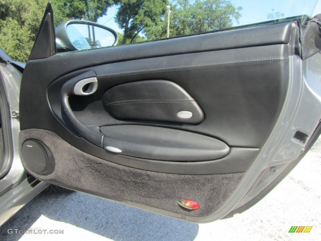 2004 Porsche 911 Carrera Cabriolet Black Door Panel Photo #55951738