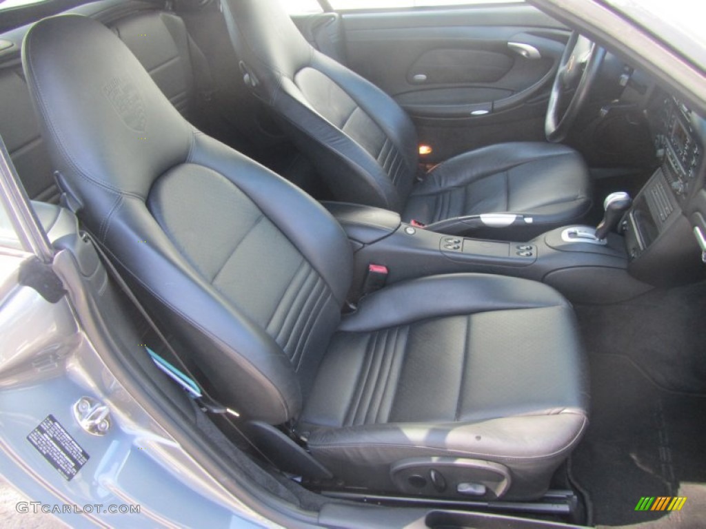 Black Interior 2004 Porsche 911 Carrera Cabriolet Photo #55951750