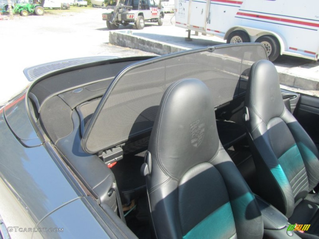 Black Interior 2004 Porsche 911 Carrera Cabriolet Photo #55951873