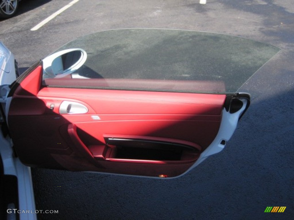 2008 Porsche 911 Carrera S Cabriolet Carrera Red Door Panel Photo #55951918