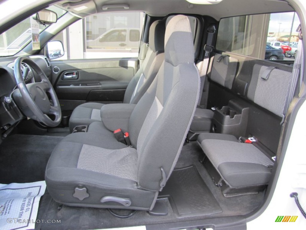 Ebony Interior 2008 Chevrolet Colorado LT Extended Cab 4x4 Photo #55952230