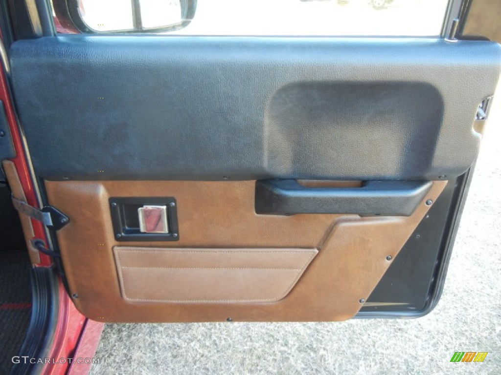 2006 Hummer H1 Alpha Open Top Ebony/Brown Door Panel Photo #55953673