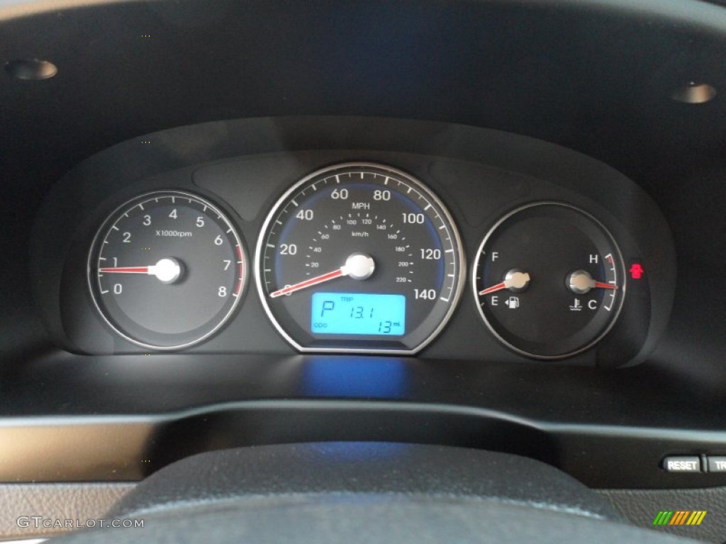 2012 Hyundai Santa Fe Limited Gauges Photo #55953694