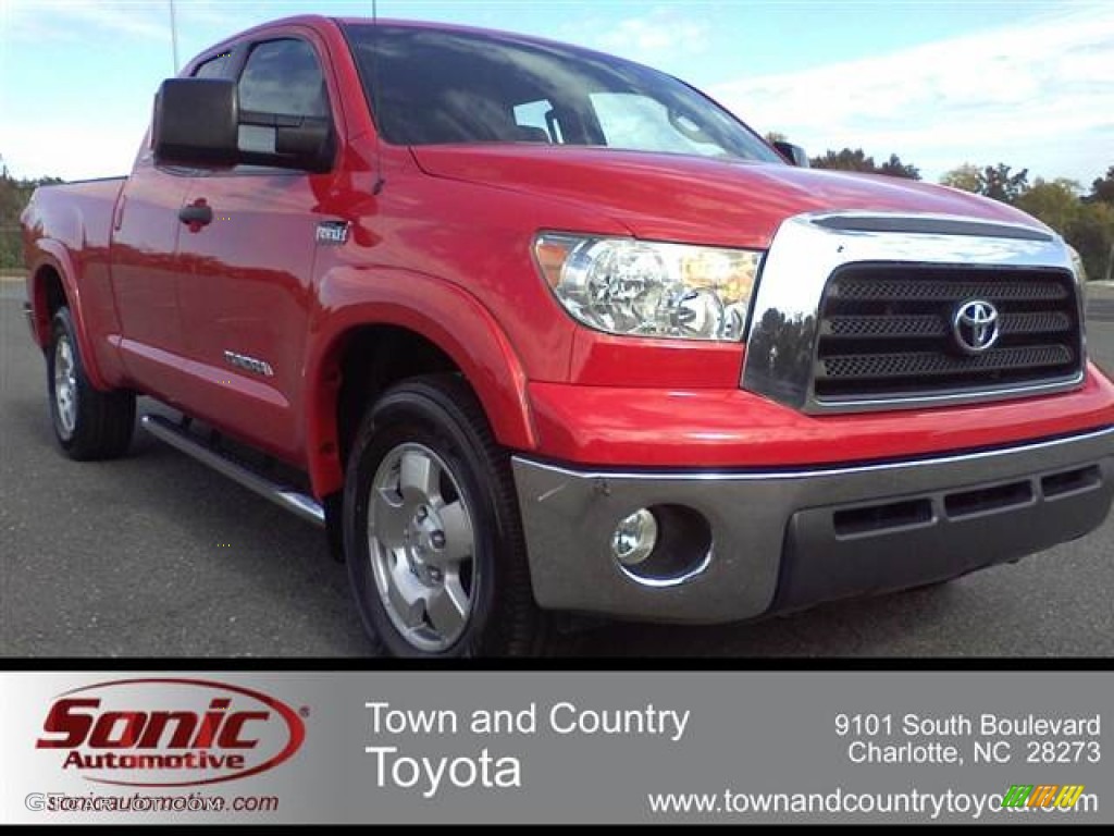 2007 Tundra SR5 TRD Double Cab - Radiant Red / Beige photo #1