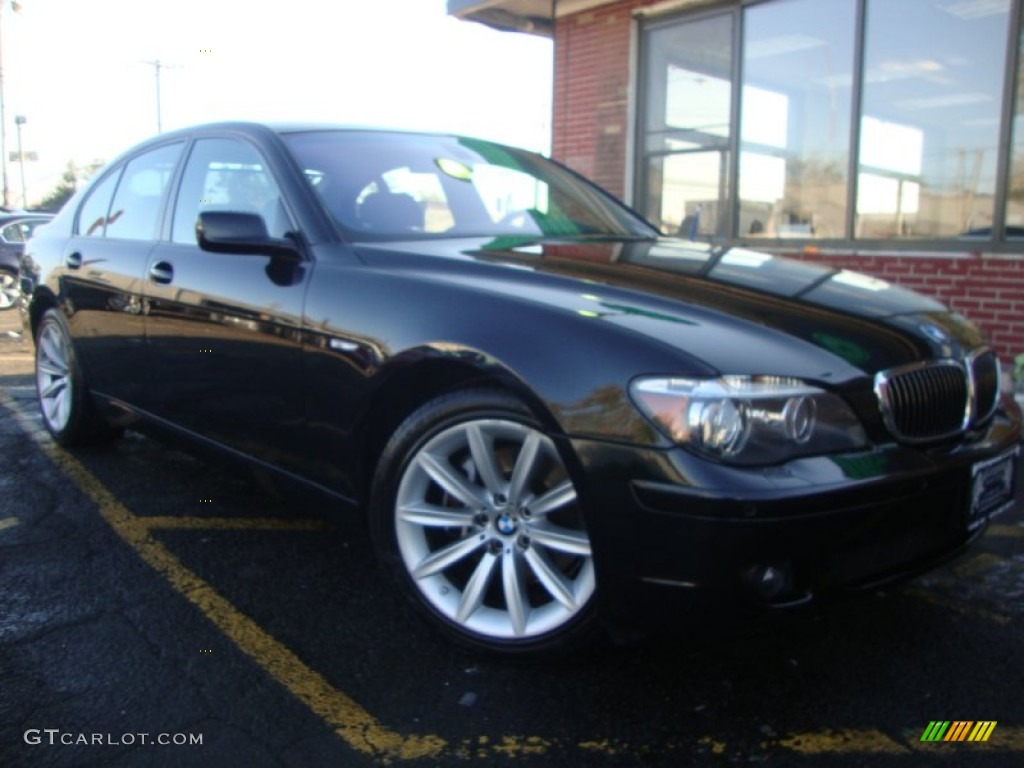 2007 7 Series 750i Sedan - Jet Black / Black photo #2