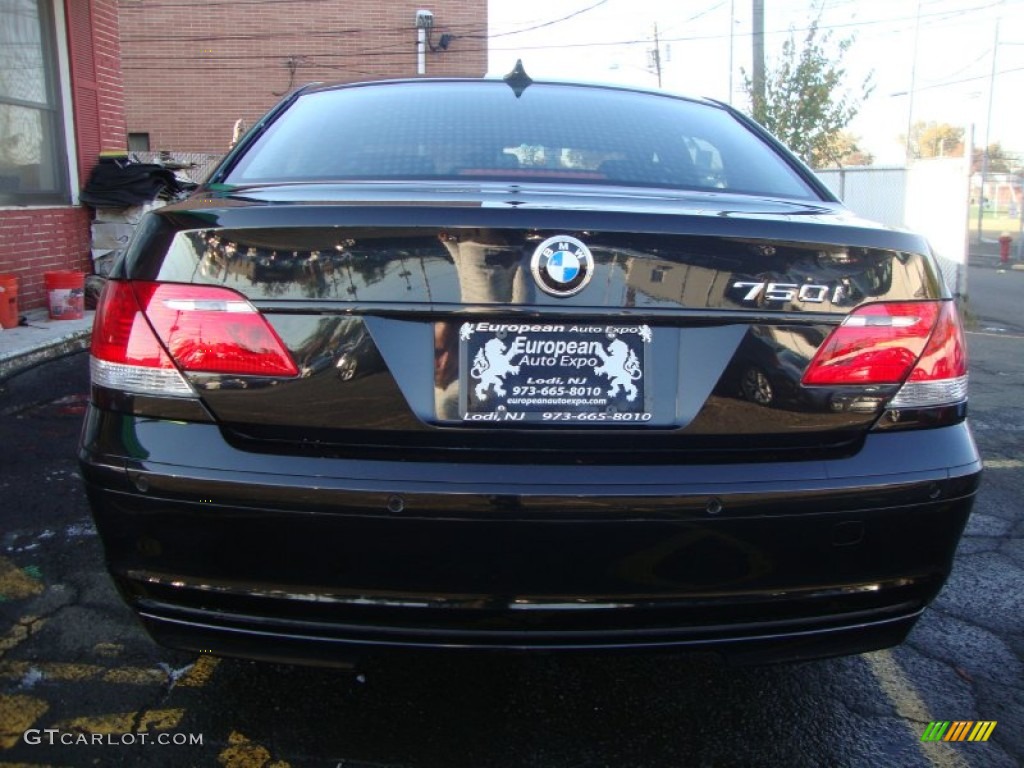 2007 7 Series 750i Sedan - Jet Black / Black photo #5