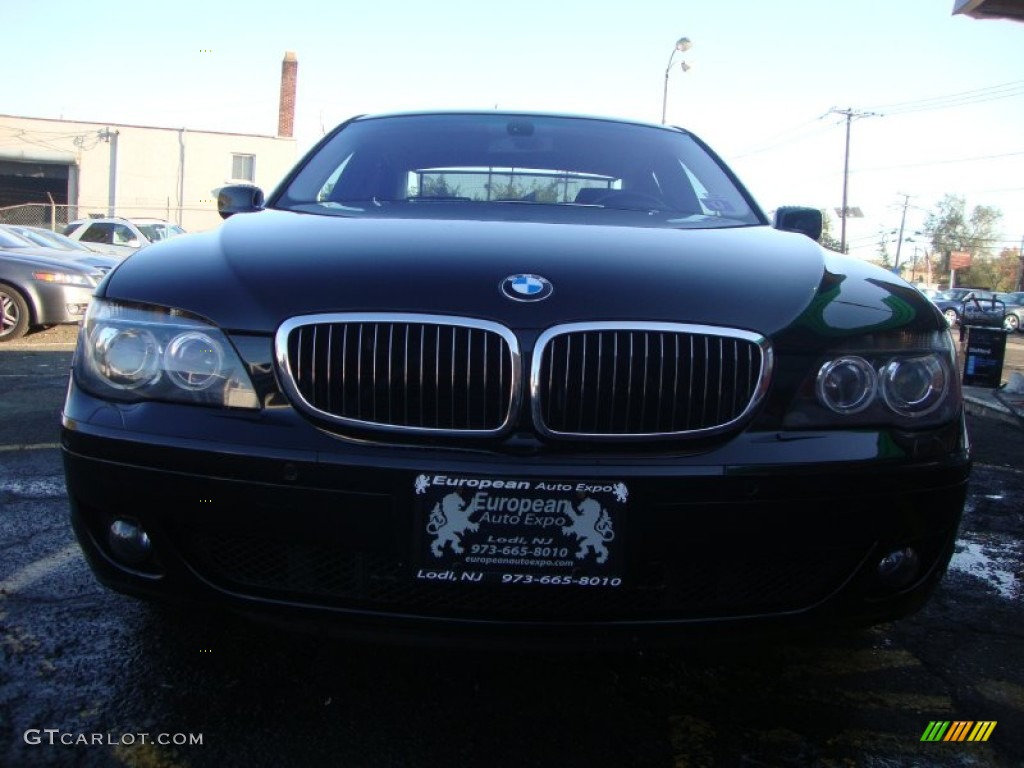 2007 7 Series 750i Sedan - Jet Black / Black photo #6