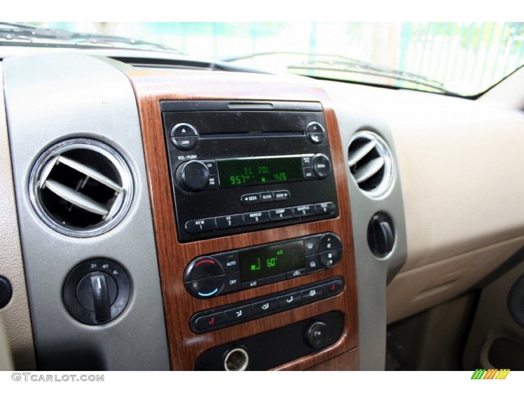 2004 F150 Lariat SuperCrew 4x4 - Aspen Green Metallic / Tan photo #82