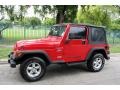 2001 Flame Red Jeep Wrangler Sport 4x4  photo #2