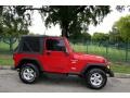 2001 Flame Red Jeep Wrangler Sport 4x4  photo #9