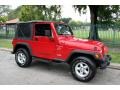 2001 Flame Red Jeep Wrangler Sport 4x4  photo #10