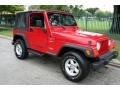 2001 Flame Red Jeep Wrangler Sport 4x4  photo #11