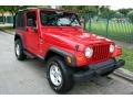 2001 Flame Red Jeep Wrangler Sport 4x4  photo #12