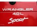 2001 Flame Red Jeep Wrangler Sport 4x4  photo #28