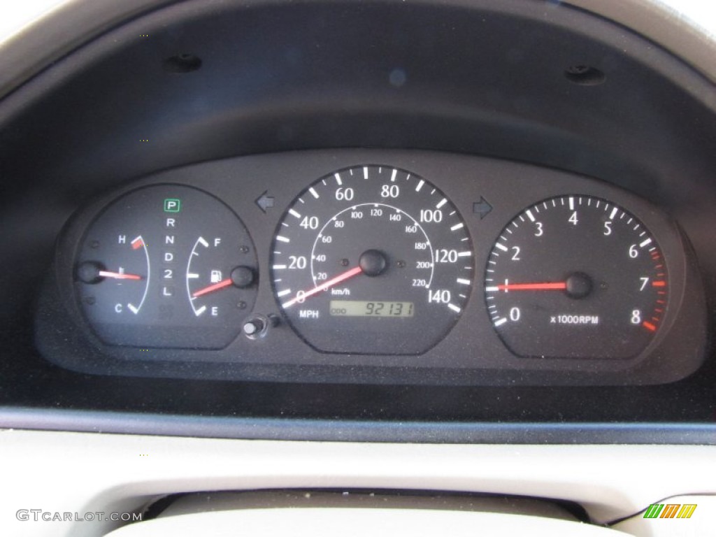 2001 Toyota Solara SE Convertible Gauges Photo #55955851