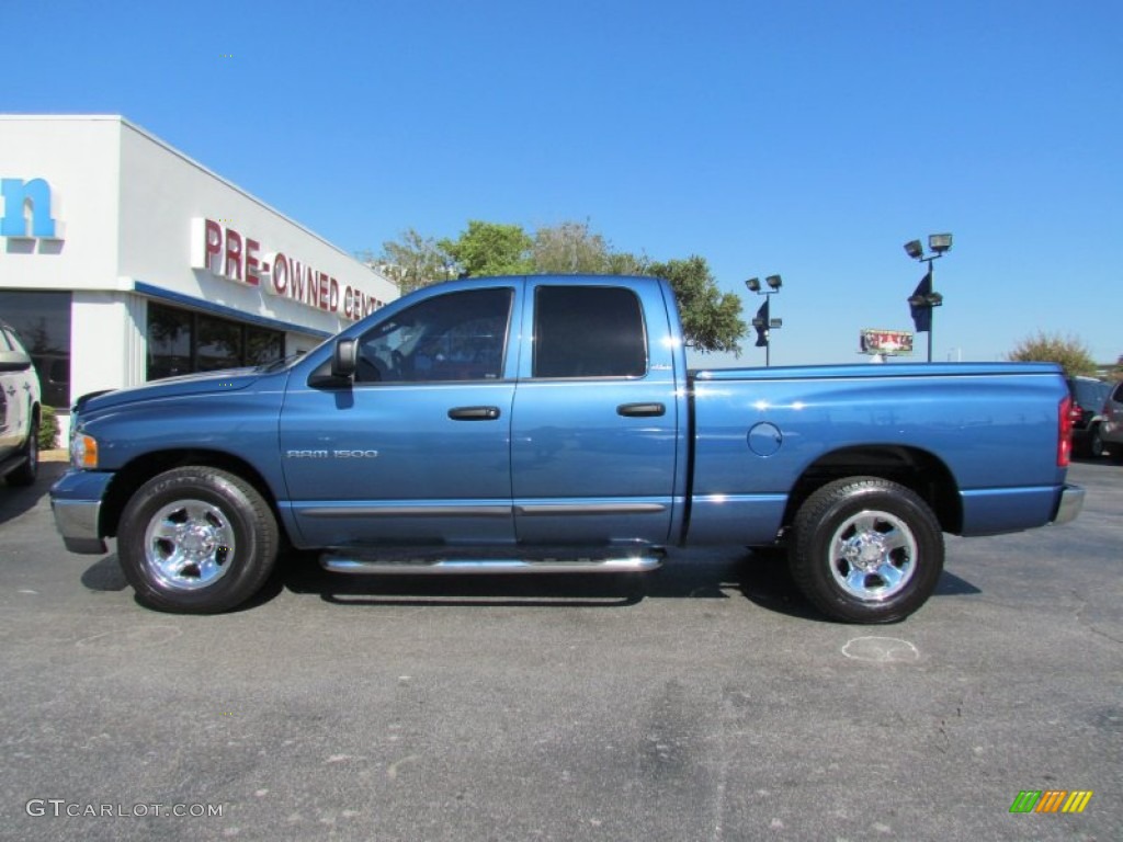 2002 Ram 1500 SLT Quad Cab - Atlantic Blue Pearl / Dark Slate Gray photo #4