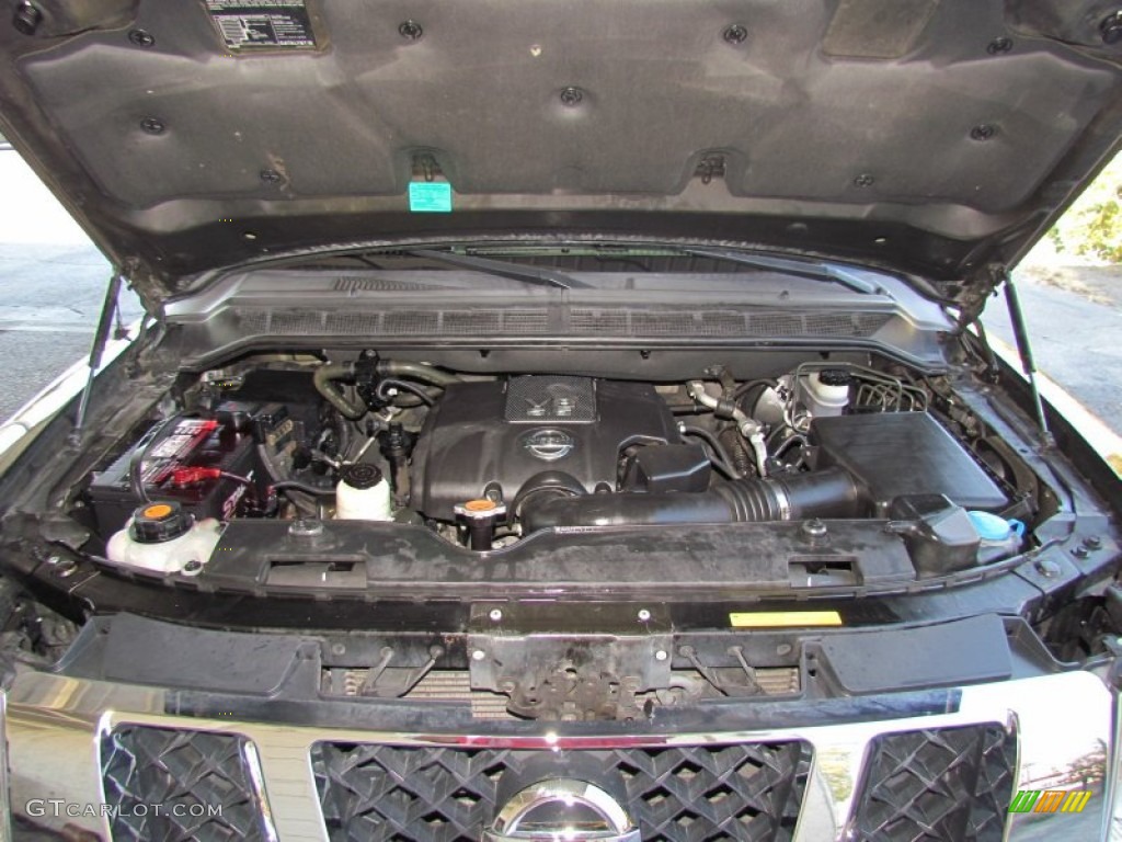 2008 Nissan Titan LE Crew Cab Engine Photos
