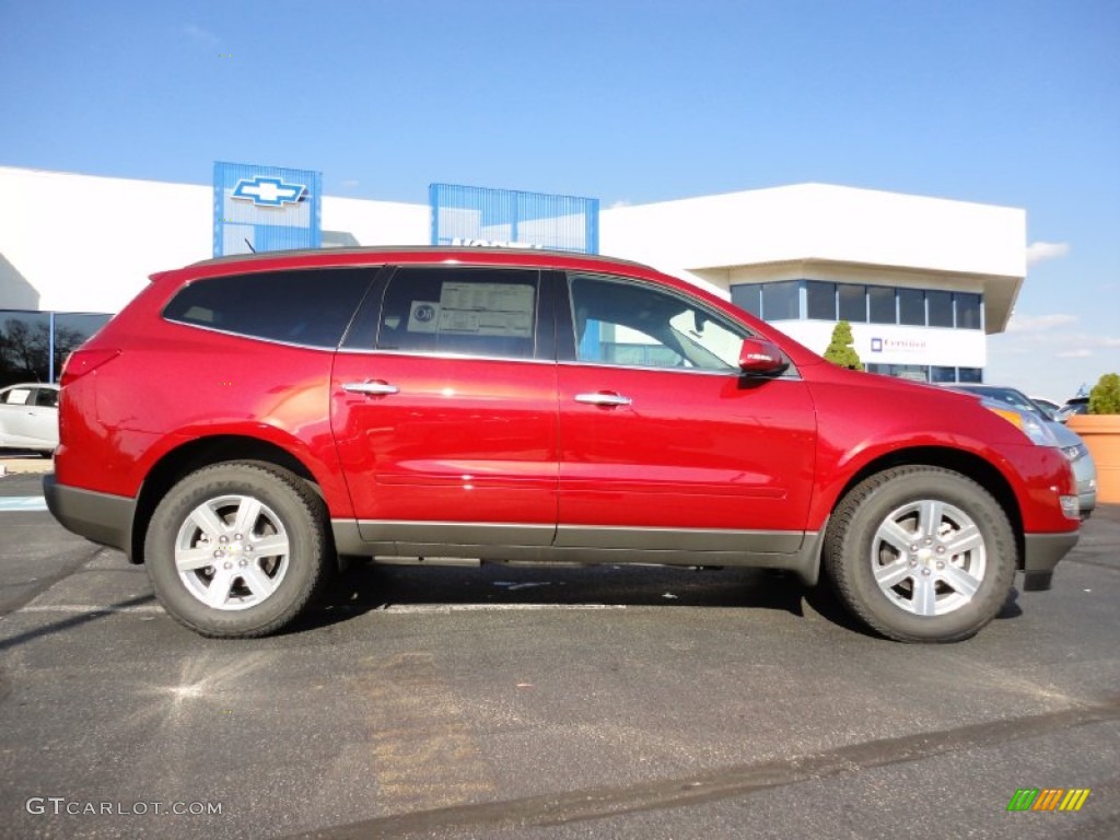 Crystal Red Tintcoat 2012 Chevrolet Traverse LT AWD Exterior Photo #55957857