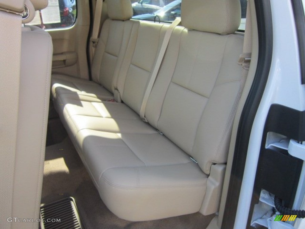 2011 Silverado 1500 LTZ Extended Cab 4x4 - Summit White / Dark Cashmere/Light Cashmere photo #14