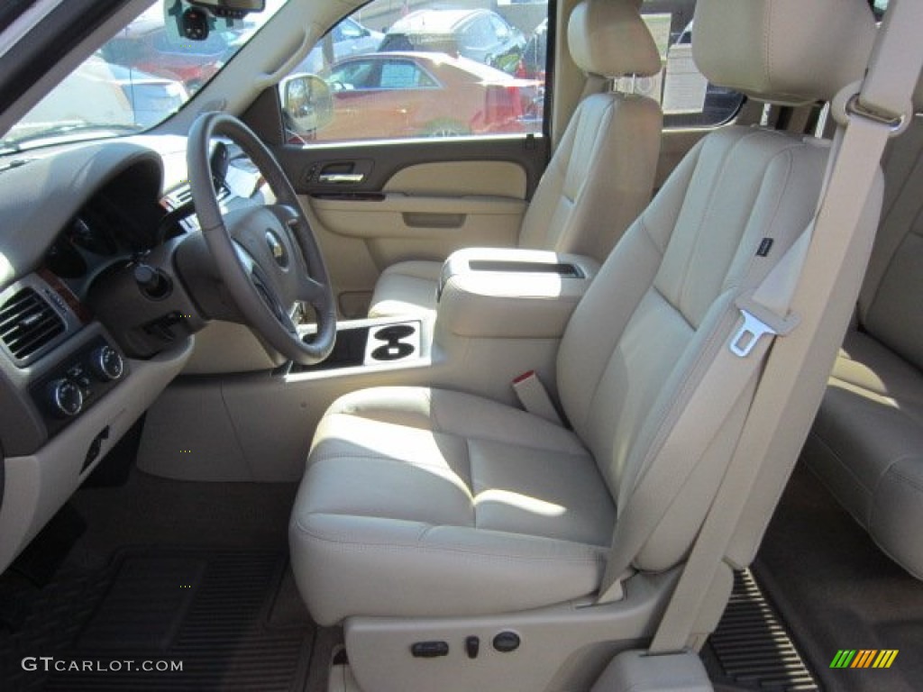 2011 Silverado 1500 LTZ Extended Cab 4x4 - Summit White / Dark Cashmere/Light Cashmere photo #15