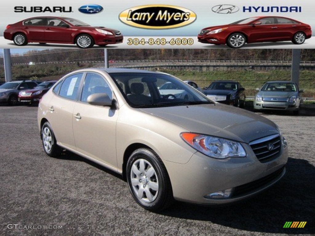 2009 Elantra GLS Sedan - Laguna Sand / Beige photo #1
