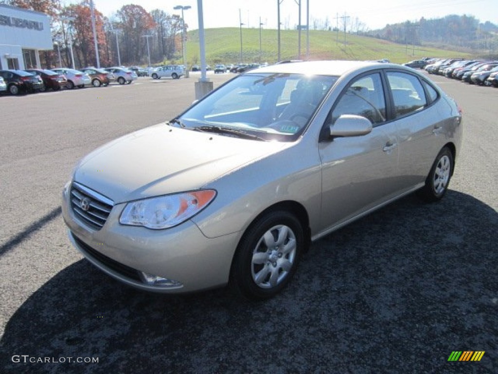 2009 Elantra GLS Sedan - Laguna Sand / Beige photo #3