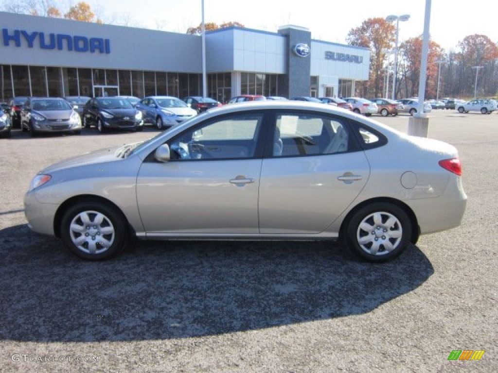 2009 Elantra GLS Sedan - Laguna Sand / Beige photo #4