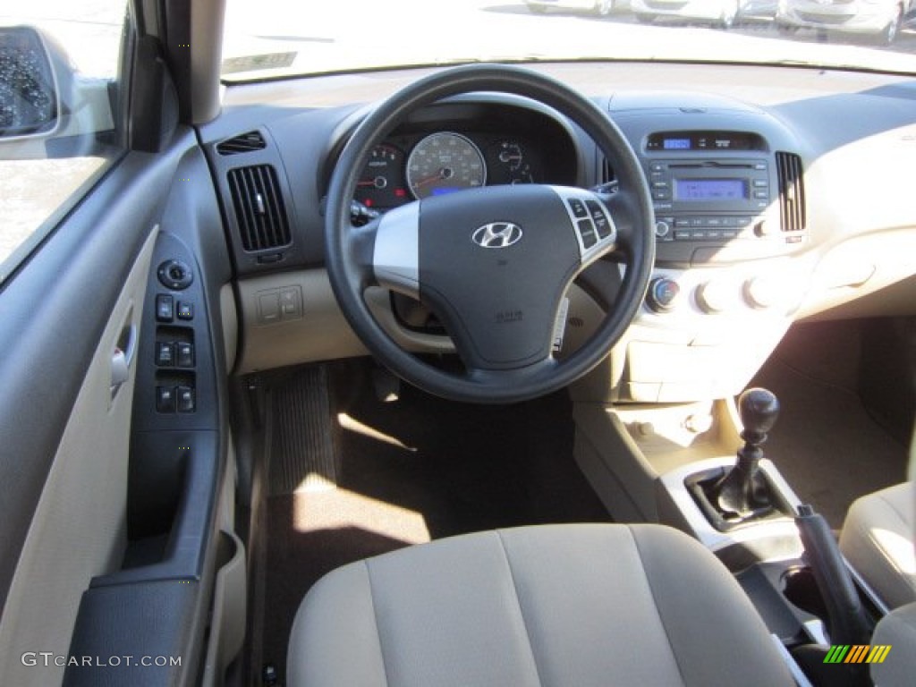 2009 Elantra GLS Sedan - Laguna Sand / Beige photo #15