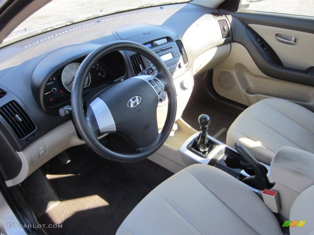 2009 Elantra GLS Sedan - Laguna Sand / Beige photo #17