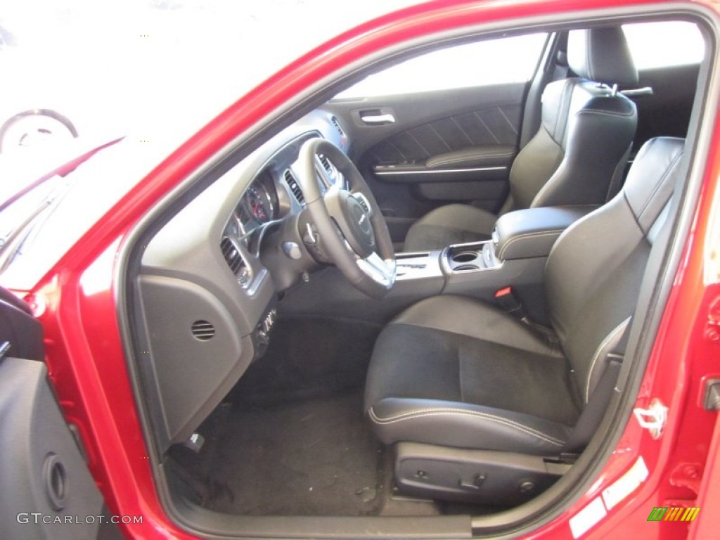 Black Interior 2012 Dodge Charger SRT8 Photo #55963341