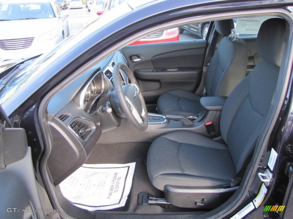 Black Interior 2012 Chrysler 200 Touring Sedan Photo #55963479