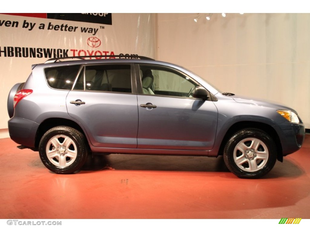 2010 RAV4 I4 4WD - Pacific Blue Metallic / Sand Beige photo #4